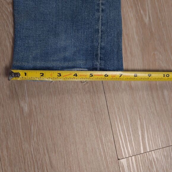 Uniqlo Selvedge Jeans Mens 33x34(35x34) Blue Light Wash Kaihara Slim Straight - Picture 13 of 14